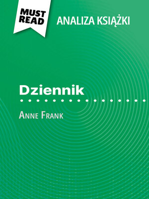 cover image of Dziennik książka Anne Frank (Analiza książki)